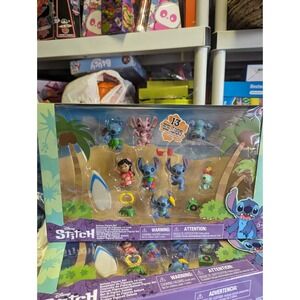 Disney Stitch Deluxe‎ Figure Set 13 Pieces Disney Set